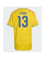 Kolumbie Yerry Mina #13 Domácí Dres pro Dámské MS 2026 Krátký Rukáv
